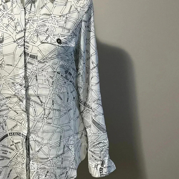 Karl Lagerfeld Paris  Long Sleeve Blouse NWOT - Picture 8 of 16